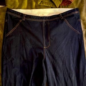 Yitty Denim Is Served Smoothing Stretch Jean Leggings XXL 1X